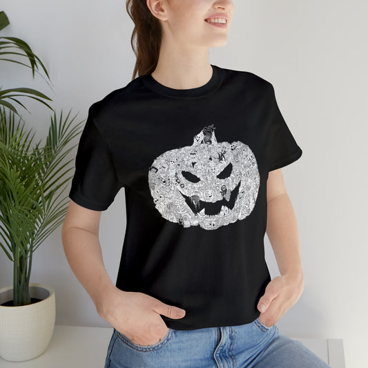 Spooky Doodle Pumpkin Tee