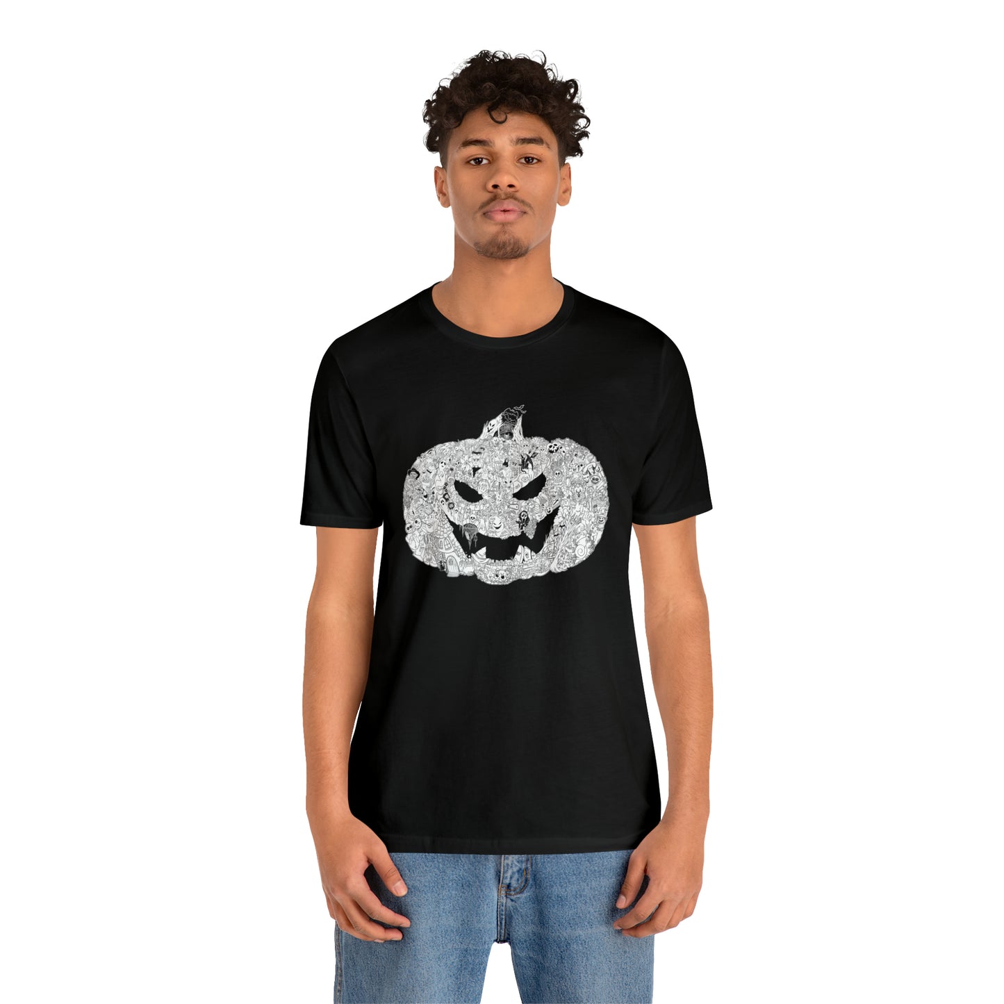 Spooky Doodle Pumpkin Tee