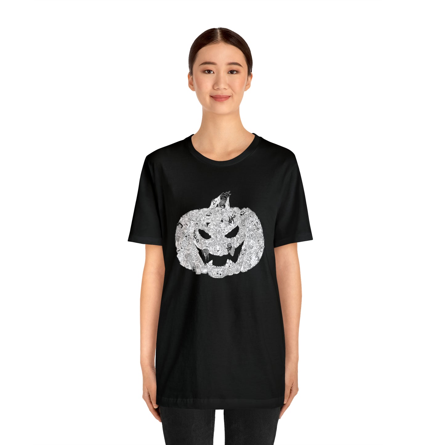 Spooky Doodle Pumpkin Tee